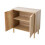 Living And Home Modern Sideboard with Double Doors & Adjustable Interior 4