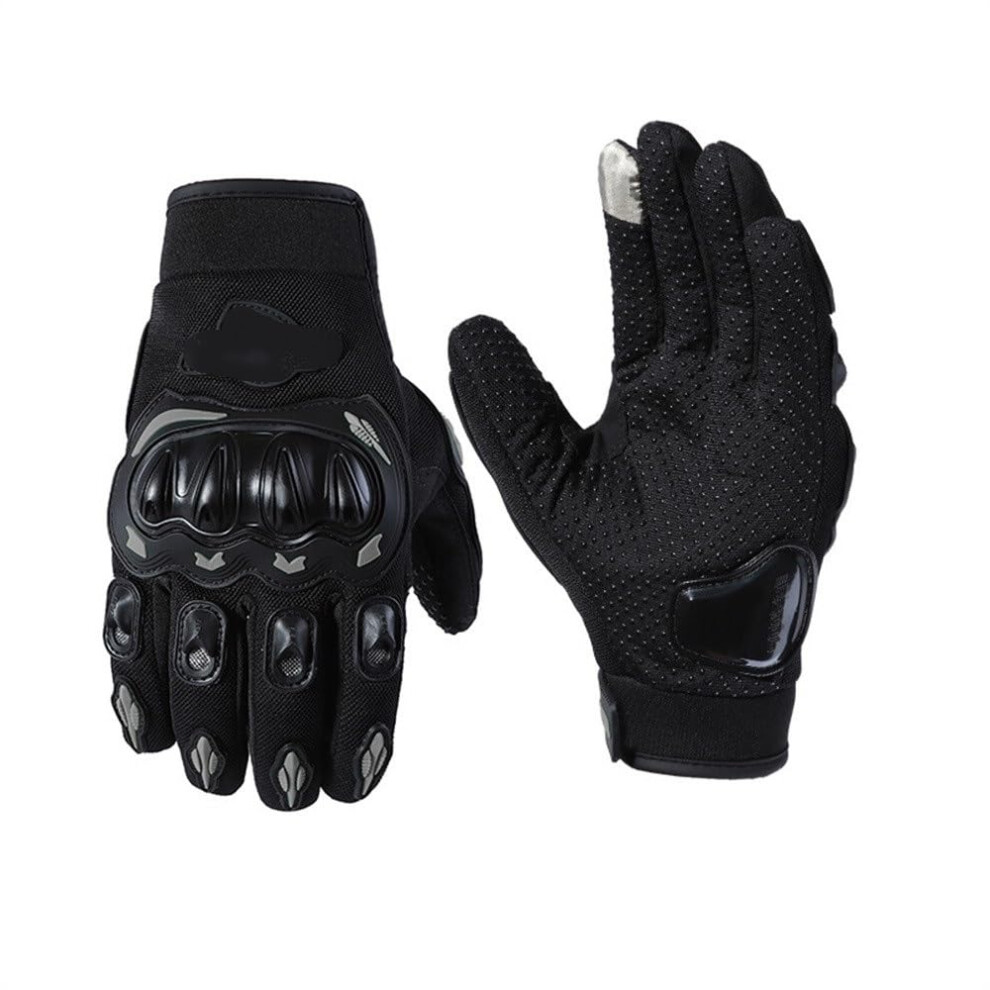 Motorcycle Gloves Touchscreen Waterproof Breathable Full Finger Nonslip Grip For Riding Xxl Grey 9001264112837