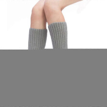 (Light gray)Ladies Leg Warmers Plain Colours Dance 80s Party Fancy Footless Sock UK One Size