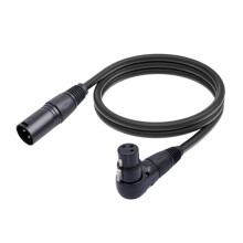 Cabo de áudio profissional com conector de travamento automático, redução de interferência de ruído para saída de sinal limpa, conector XLR em