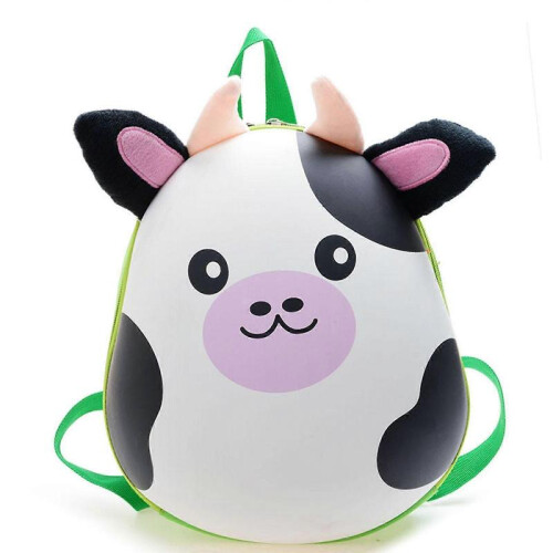 (Orange tiger) Cute 3d Animal Kids Backpack With Adjustable Shoulder Strap Double Zipper Bag 1PC 1