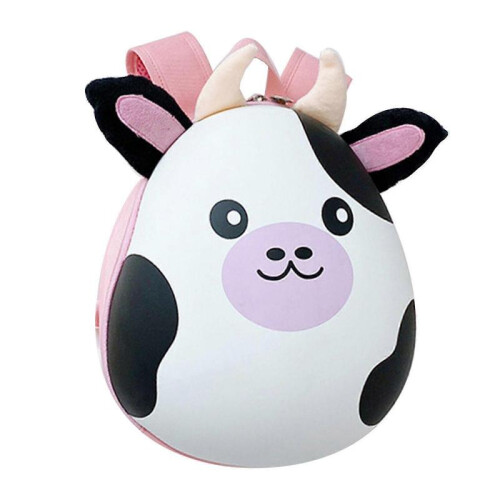 (Orange tiger) Cute 3d Animal Kids Backpack With Adjustable Shoulder Strap Double Zipper Bag 1PC 2
