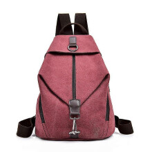 (red) Backpack,Rucksack Women Fashion Backpack Anti-theft Canvas Backpack, Ladies Travel Bag School Bag Vintage Bag