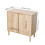 Living And Home Modern Sideboard with Double Doors & Adjustable Interior 6