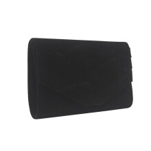 (black) Women Clutch, 3d Flannel handbag Wedding Shoulder bag Crossbody Dinner Bag Clutch