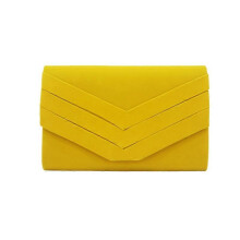 (yellow) Women Clutch, 3d Flannel handbag Wedding Shoulder bag Crossbody Dinner Bag Clutch