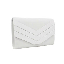 (white) Women Clutch, 3d Flannel handbag Wedding Shoulder bag Crossbody Dinner Bag Clutch