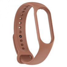(Brown)Bracelet for Xiaomi Mi Band 7 Sport Strap watch Soft Silicone wrist strap For xiaomi mi band