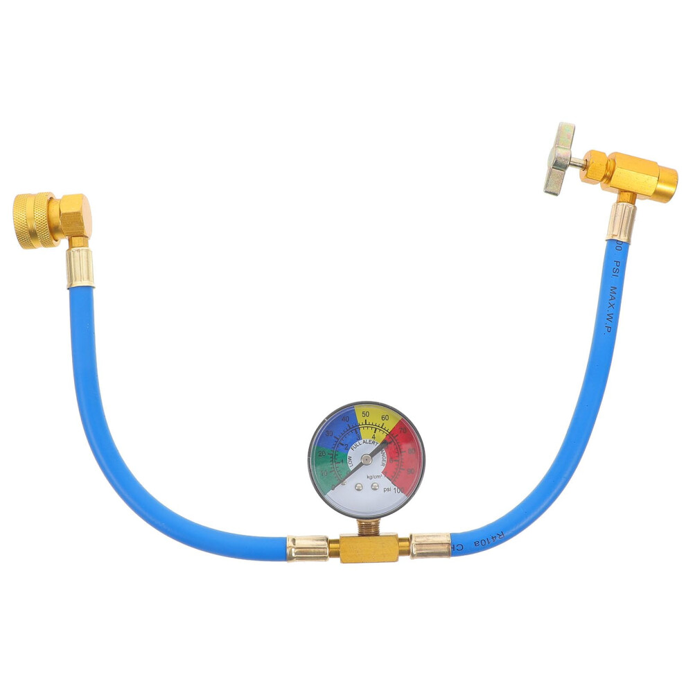 Air Conditioning Refrigerant Filling Hose With Gauge For Car Auto Ac Service Tool Universal Compatibility 9001264113094