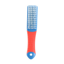 Doppelseitige Bürste für Hand- und Nagelpflege, feste Borsten für gründliche Reinigung, rutschfester Griff, ergonomisches Design, langlebige