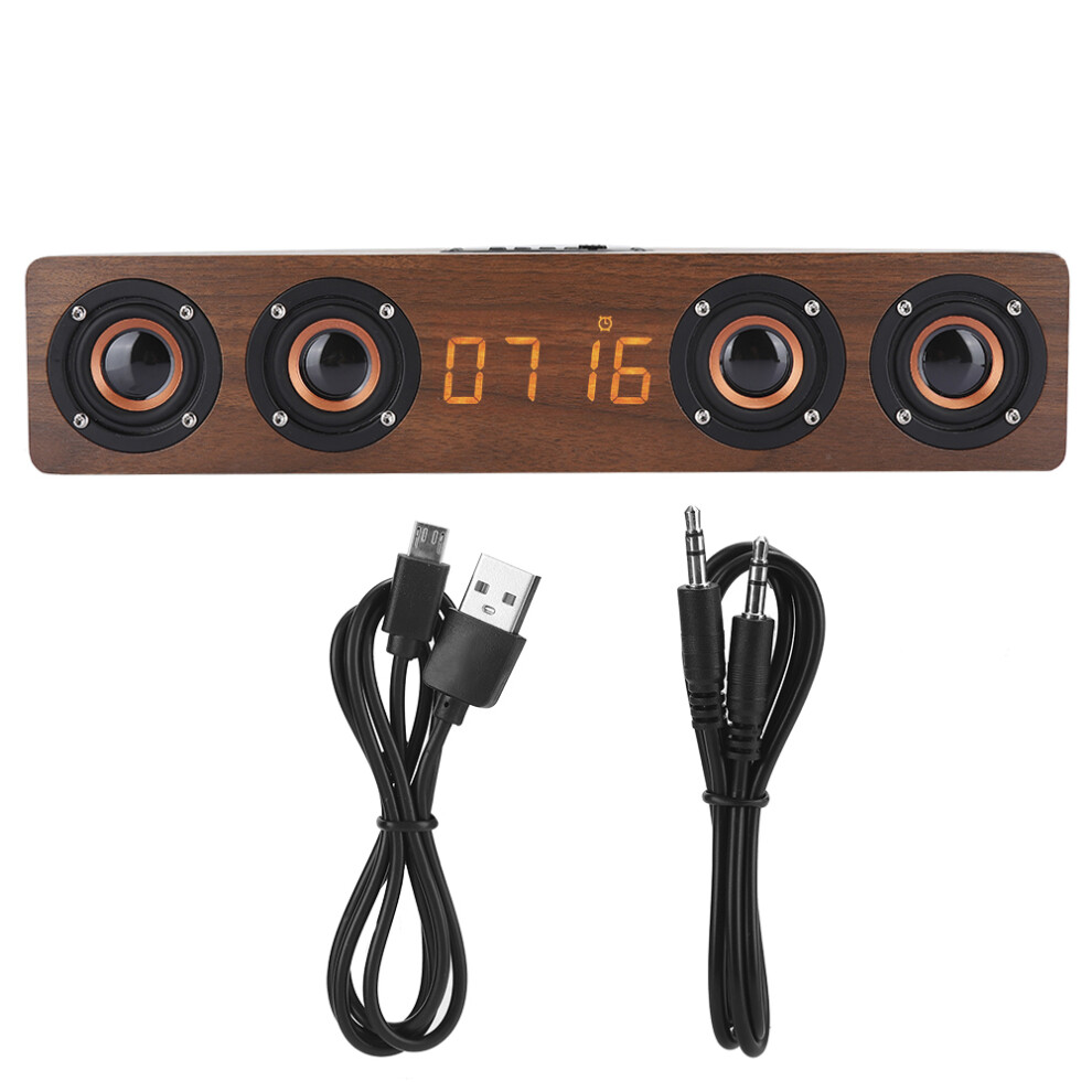 Adjustable Display Dimmer Bluetooth Speaker With Retro Design, Superior Sound Quality And Exquisite Wooden Finish 9416038840814