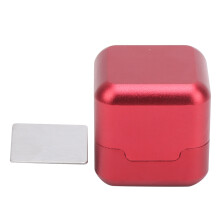 Porta gesso magnetico per punta stecca in lega di alluminio, accessorio per biliardo, design unico, tappo rimovibile, leggero e pratico, ottimo