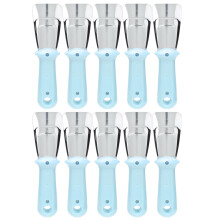 Pelle à glace pour réfrigérateur, dégivrant en acier inoxydable pour une élimination efficace du givre, conception ergonomique en forme d'arc
