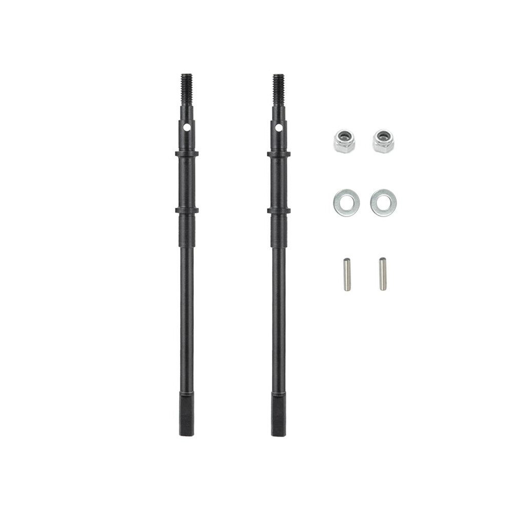 2Pcs Steel Metal Rear Axle Drive Shaft Cvd For Axial Scx10 Ii 90046 1/10 Rc Crawler Car Ar44 Axle Upgrade Parts 4713517774093