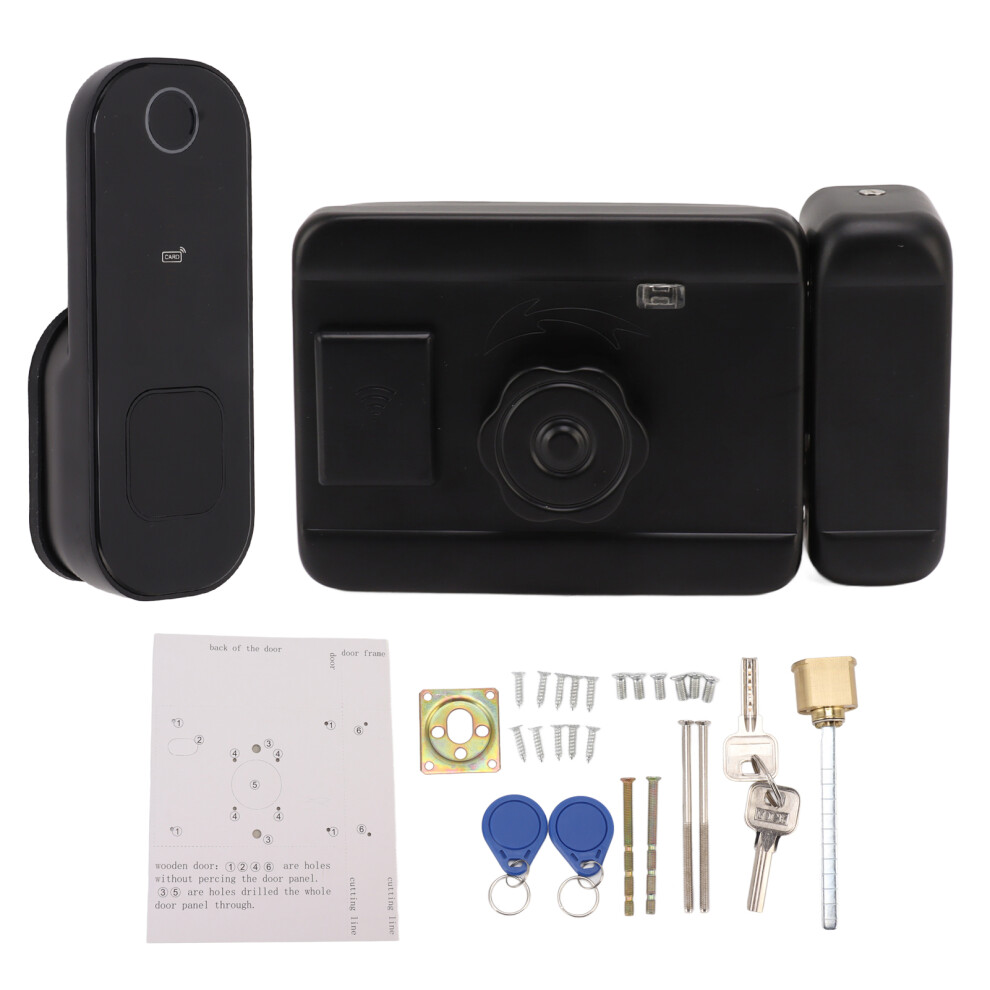 Remote Access Control Lock With Capacitive Touchscreen, Multi-Method Unlocking Door Lock For Enhanced Convenience, Easy Install Keyless Entry Lock Wit 9198585082878