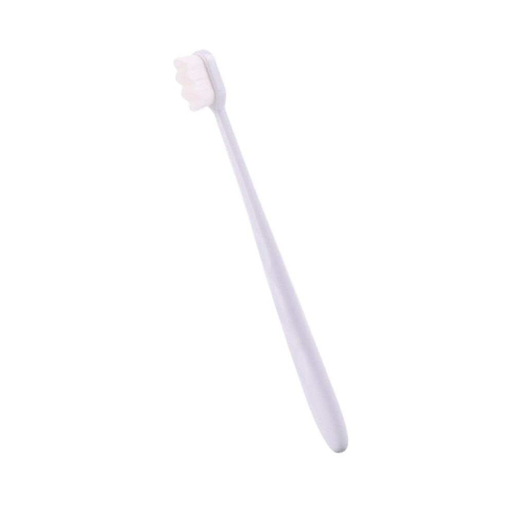 White Soft Toothbrush Tool Mouth Cleaning Toothbrushes With Bristles Micro Nano Toothbrushes 1 Pc (Pack Of 1)
