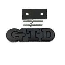 (grey) 3D Metal Sticker GTD Front Grille Emblem Rear Trunk Stickers For GTD Golf 2 4 5 6 7 R MK2 MK3 MK4 Car Accessories New Arrival