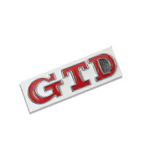 (green) 3D Metal Sticker GTD Front Grille Emblem Rear Trunk Stickers For GTD Golf 2 4 5 6 7 R MK2 MK3 MK4 Car Accessories New Arrival