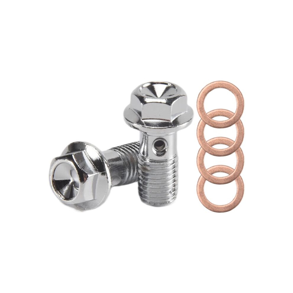 Motorcycle Stainless M10 X 1.25 Banjo Bolts Brake Master Cylinder Screw Brake Hose Caliper Bolt Hydraulic Clutch Screw 6134064384913