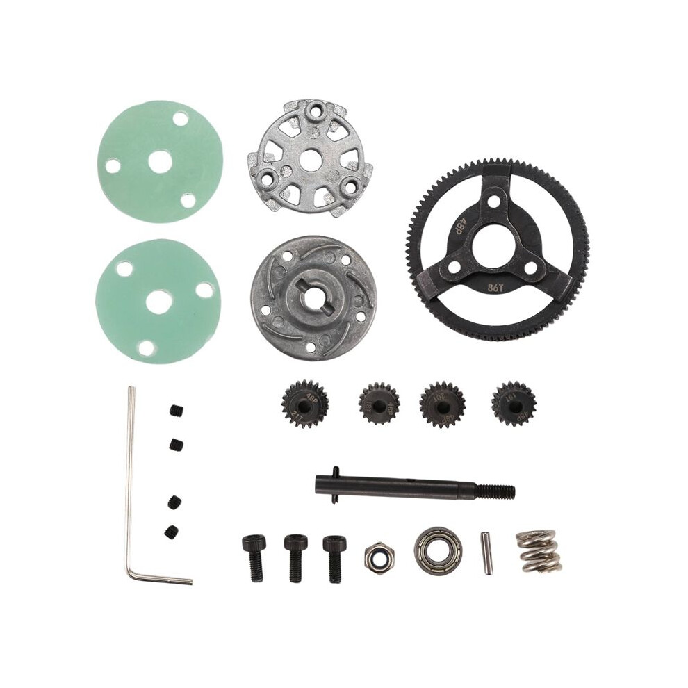 Metal 0.8M 48P Spur Gear & Pinions-Gear Sets For Rustler/Slash 2Wd 1/10 Rc Car Model Parts 86T 6132671378660