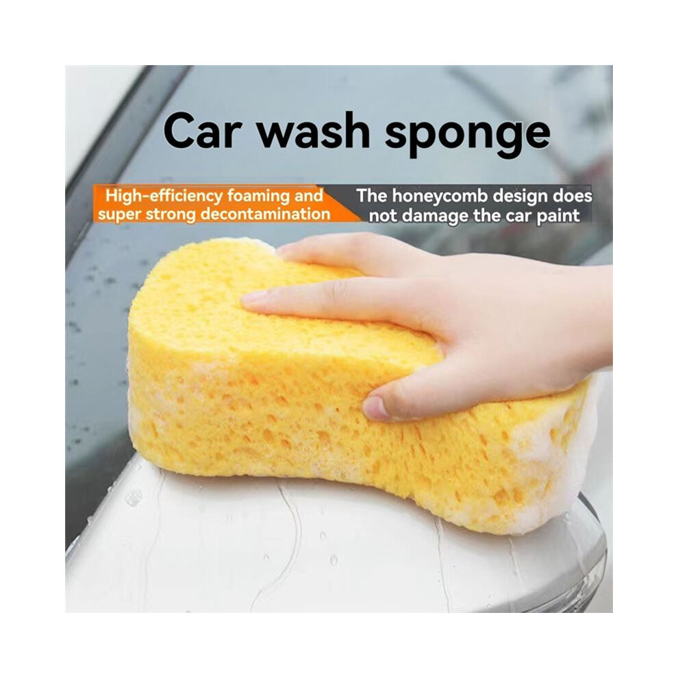 High-Density Bone Shaped Car Washing Sponge - Soft Cleaning Tool For Car Care, Windows, - 21Cm X 11Cm X 5 Cm 6131627774563