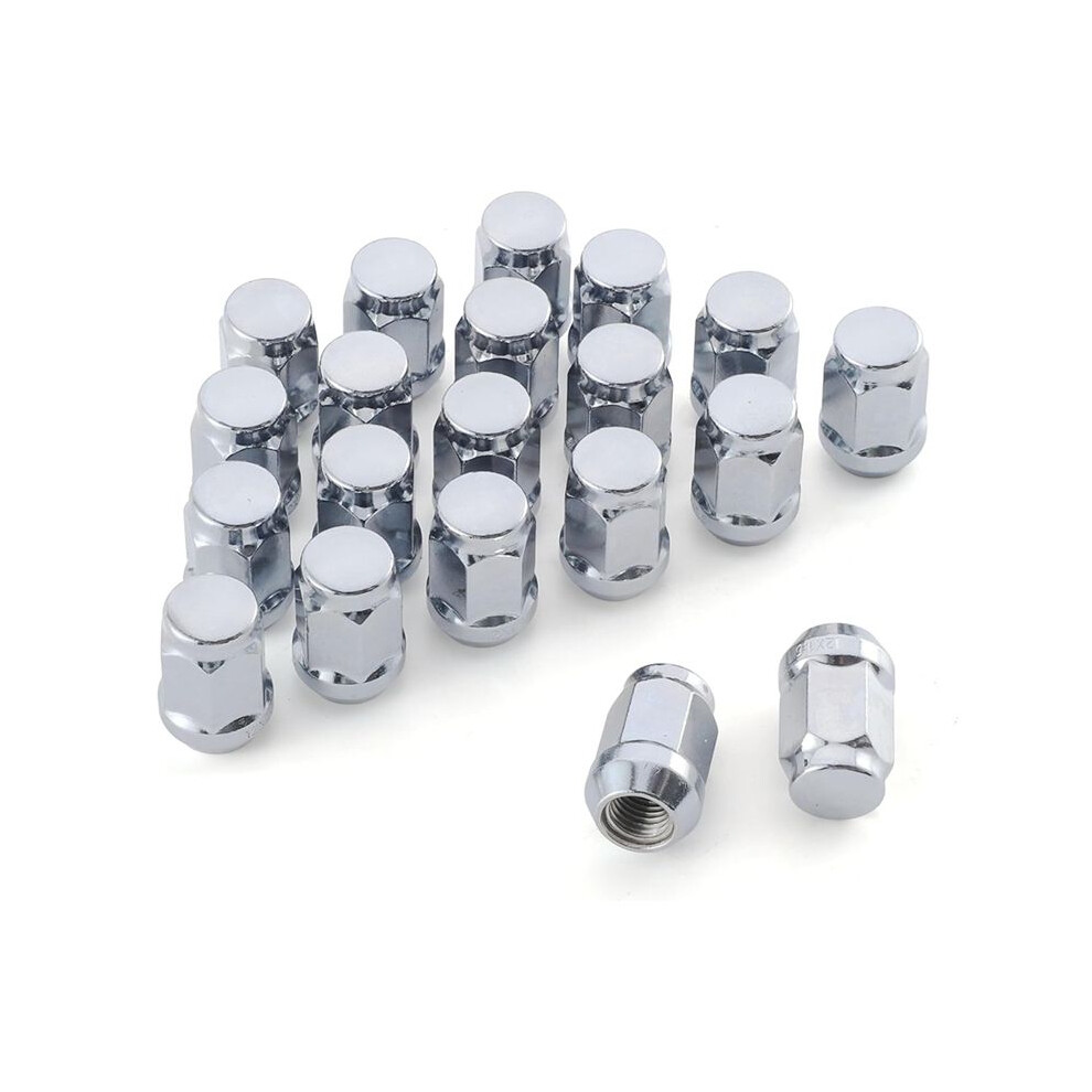 M12x1.5 Wheel Lug Nuts, One-Piece Design Bulge Acornchrome Lug Nuts 6133340709327