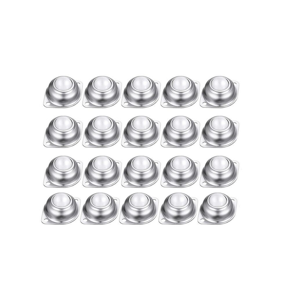 20 Pcs 1 Inch Roller Ball Transfer Bearing Nylon Round Ball Transfer Unit Universal Ball Casters For Conveyor Roller 4714144891825