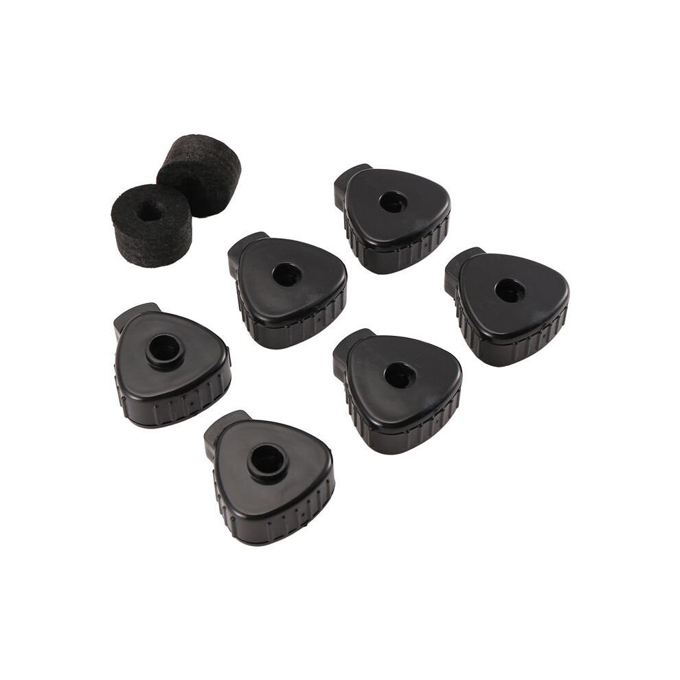 6 Pcs Cymbal Nuts,Quick Cymbal Nut With Cymbal Felts Washer Replacement ,Percussion Drum Replacement Parts 4713507424229