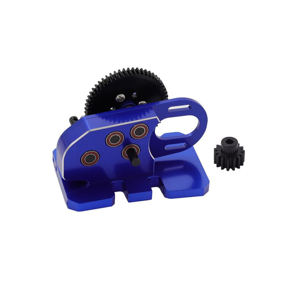 2Low Cnc Gearbox Middle Transmission Box With Overdrive Gear For Lcg 1/10 Rc Crawler Axial Scx10 Iii 90046 Trx4 Blue 6131641830030