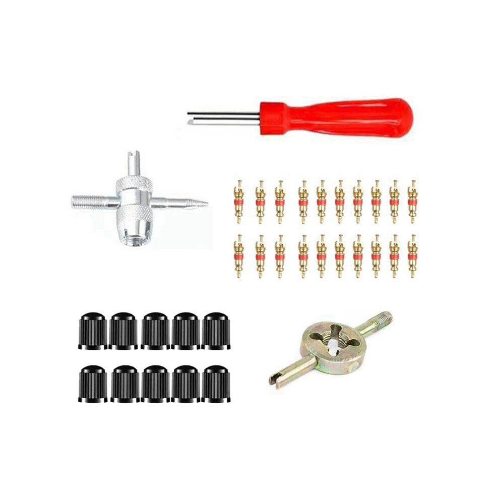Car Bicycle Slotted Handle Tire Valve Stem Core Remover Screwdriver Tire Repair Install Tool Kit Auto Motorcycle 4712284024578