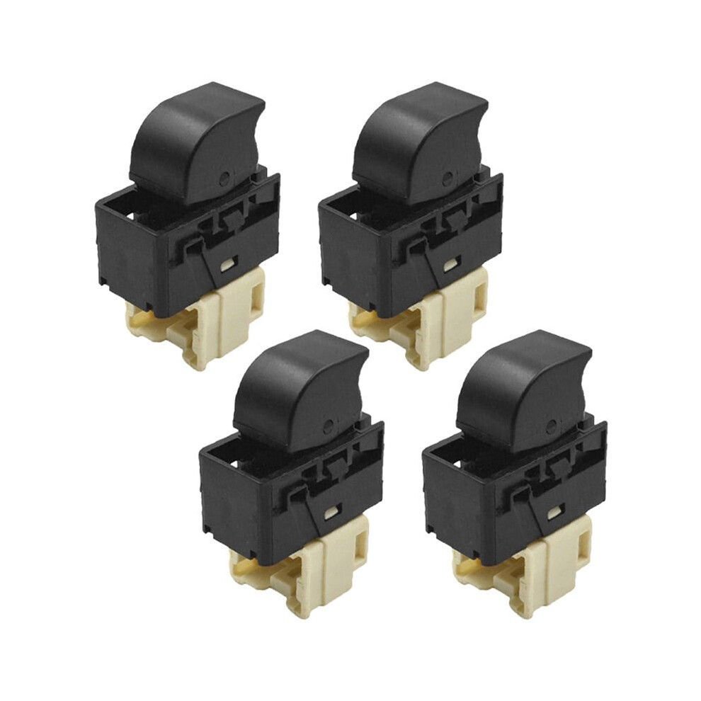 4X New Power Window Single Switch Window Lifter Switch Fit For Nissan Pathfinder Infiniti G20 Qx4 1996-2002 25411-0M010 Black 4712681726846