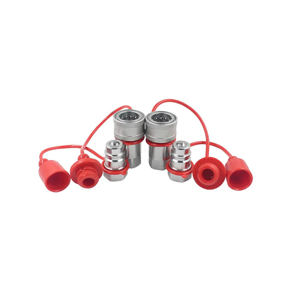 Lsq-S4-04 1/2Inch Npt Iso5675 Hydraulic Quick Connect Tractor Hydraulic Coupler Agricultural Quick Disconnect Coupling 4711342678623