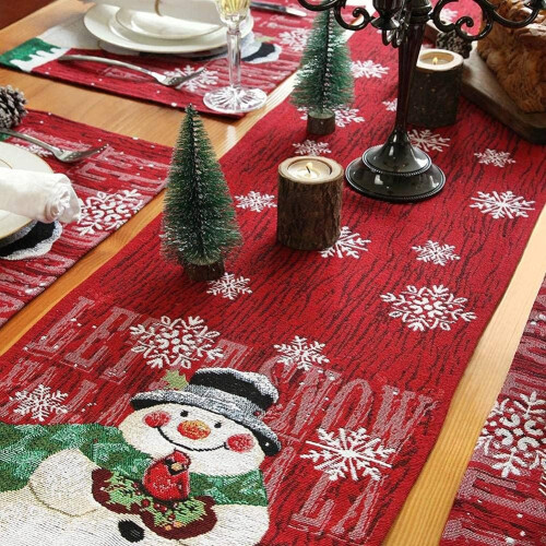 Christmas Table Runner For Dining Room Table Holiday Table Runners Table Runner For Christmas Table Decor 1