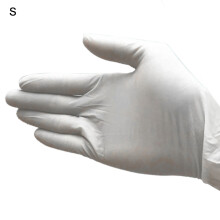Luvas de látex de alta qualidade, luvas descartáveis de uso industrial com aderência suave, luvas de trabalho cloradas, luvas de látex natural