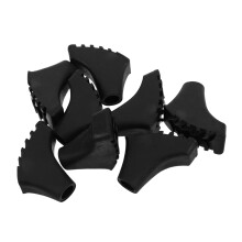 8 pieces trekking pole covers hiking pole tips hiking pole tips hiking pole accessories hiking pole protection trekking poles boot tips black PVC