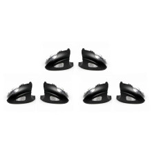 6x Car LED Rear Veiw Mirror Light LampTurn Signal Light Indicator for 2009-2013 Car-Styling with Puddle Light