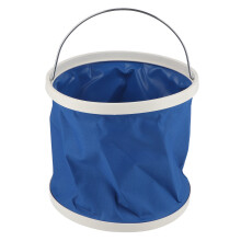 Cubo de hielo plegable, contenedor de agua portátil a prueba de fugas para diversión al aire libre, tela Oxford duradera, cubo para pescado,