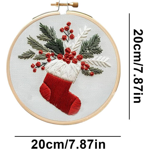 Christmas embroidery kits for beginners with Christmas patterns 2