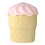 Silicone Ice Cream Shape Container Wine Bucket with Lid-Pink 1