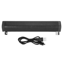 Bezprzewodowy głośnik Bluetooth, przenośny soundbar z wbudowanym mikrofonem, oszczędzający miejsce design, dynamiczne efekty świetlne do