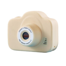 Oplaadbare kindercamera, hoge beeldkwaliteit 1080p HD met dubbele lens en IPS-scherm, compact en lichtgewicht ontwerp met ingebouwde educatieve
