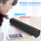 Wireless Bluetooth Speaker Portable Soundbar With Built In Mic Space Saving Design Dynamic Lighting Effects For Tvs Projectors Tablets 8