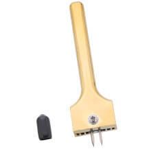Leather Punch Tool Easy to Use Adjustable Fork Punch DIY-gold