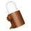 ABS Plastic Parrots Drinker Easy To-tree stump Copper mouth 1
