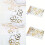 Herbruikbare polyester-40 jaar oud goudkleurig 28cmx1000cm 2