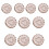10Pcs Round Metal Button with Hole Heart Button Sewing-White S 1