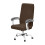 Adjustable Silver Foxes Velvets Office Chair Slipcovers-coffee 1