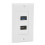 Πάνελ τοίχου πολυμέσων δύο θυρών HDMI USB3.0 Ενσωματωμένη υποδοχή Universal Συμβατότητα 2