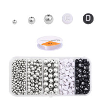 Letter Beads Craft Beads Gold Round Spacer Beads with-Style 2