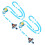 Collier chapelet multifonctionnel pour enfants, 2-Ange Bleu 1